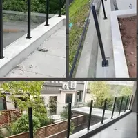 Aluminum Slot Glass Rail, Terrence Handrail, 6+6mm Tempered Glass, Highly Customizable