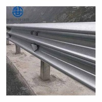 Crash Guardrail Use Three Crash Guardrail AASHTO M180 Barricade Road Guardrail Q235 Metal Beam Guardrail