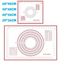 Non-slip Rolling Silicone Pastry Mat Pastry Mat Silicone Mat With Measurement Viable