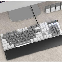 AULA F2088 Membrane Desktop Usb Wired Membrane 108 Keys Keyboards For PC