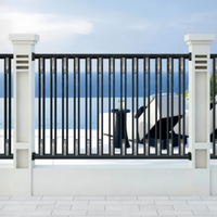 Aluminum art aluminum alloy guardrail villa courtyard sub-railing community garden outdoor outdoor privacy