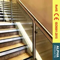High Quality Stainless Steel 304/316 Balcony Banster / Glass Handrail with Fittings