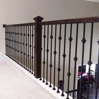 Antique-Style Cast Iron Scroll Spindle for Stairs Balusters Rail Handrails Satin Finish Indoor Wrought Metal for Decks Flooring