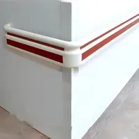 143mm Width Hospital Corridor PVC Aluminum Handrail Hospital