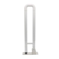 Supports up to 300 lbs. U-Shaped Handrail 23.6 Inch Toilet Handrails Handrails Disabled Plastic Nylon Folding Grab Bars For Disabled ABS Grab Bar