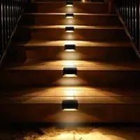 1PC LED Solar Stair Light Waterproof Outdoor Garden Passage Courtyard Terrace Guardrail Step Light Landscape Light
