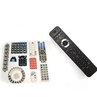 Custom silicone rubber numeric membrane tv stick keyboard color push button switch for ps4 controller