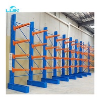 Double Side Arm Steel Warehouse Shelf Storage Steel Metal Heavy Duty Racks Cantilever Shelf