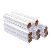 Transparent BOPP Shrink Pre Film Roll Soft LLDPE Stretch Cling Wrap Moisture Proof Feature Plain Surface Logo Printing Shrink Film
