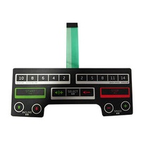 Custom Membrane Switch Keyboard with Graphic Overlay for Electronic Equipment