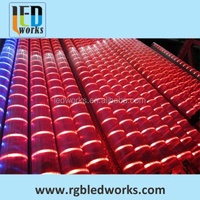 Aluminum Full Color DMX512 SMD5050 LED Guardrail Tube , Color Changing Digital Tube For Outdoor