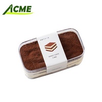 Wholesale Transparent Square PS Plastic Pastry Packaging Box for Tiramisu Dessert Container