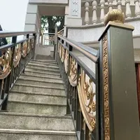 Manufacture Coated Vealla Customized Balcony Modern Balustrade Exterior Security Fence Aluminum Guardrail