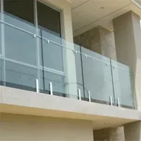 Stainless Steel Handrail with Tempered Glass Railing