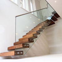 Reilbu Balustrades Handrails Stair Side Mount Standoff Railing Glass Railings for House Stairs Indoor