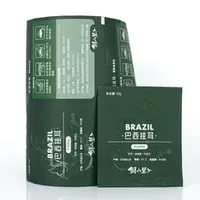 Custom UV Spot BOPP Film Roll, Coffee Satchet Packaging Roll Stock Film, Hanging Ear Coffee Bag Packaging Film