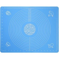 Sustainable Silicone Pastry Mat For Pastry Rolling With Measures , Deep Non Stick Baking Mat With Measuring Fondant Counter Mat