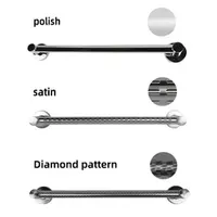 Grab Bar Handle Bathroom Wall Mounted Modern Stainless Steel Toilet Bathtub Shower Handrails