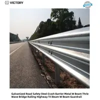 Hot Sales Road Sfety Barrier Thire Beam Highway Guardrail