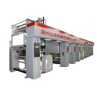 Garment shops bopp/pe/paper eight colors intaglio printing machine in china