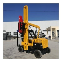Highway Guardrail Posts Install DK36 Multi-Function Hydraulic Guardrail Installation Hammer Pile Drive Machine