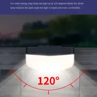 YzzKoo LED Solar Stair Light Waterproof Outdoor Garden Passage Courtyard Terrace Guardrail Step Light Landscape Light