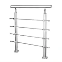 Tainless Steel 304/316 Glass Railing Post Stair Railings / Handrails