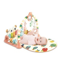 Toy Crab Educational Design Portable Infant Sleep Blanket with Guardrail Music Lights Kick Piano Fitness Baby Play Mat