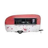 Pastry Street Food Service Cart Ice Cream Street Food Cart Trailer with Fried Ice Cream Machine
