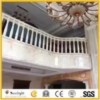 High Polished Carved Onyx Balustrade/Handrail for Home Decoration