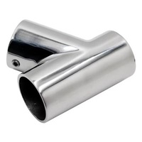 Marine Hardware Handrail 316 Stainless Steel Ship Deck Left Tee Rail Brackets Connector