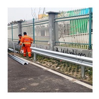 Highway Roadside W Beam Crash Barrier for Road Traffic Safety Steel/Metal Guardrail Hot Dipped Galvanized Finish