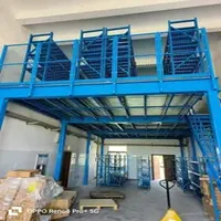 Space-Efficient Mezzanine Floor Steel Platform Modular Storage Systems Mezzanine Storage Rack Warehouse Shelving Industrial Racks for Storage