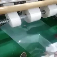 Johnson Factory Direct Sale 50mic Clear BOPP Film with 30mic Pet Release Film Self Adhesive Label Material