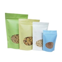 Food Grade Recyclable Clear Mylar Stand Up Pouch With Window Doypack Pouch OPP BOPP Plastic Packaging Custom Ziplock