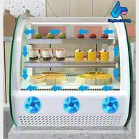 LED Lights Pastry Cake Display Showcase