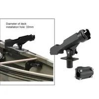 Fishing Rod Support Kayak Boat Fishing Rod Rack Holder Device Guardrail Pole Frame Yacht Support 360 Degrees Universal