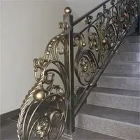Custom Exquisite Wrought Iron Railings Balustrades & Handrails Made in China