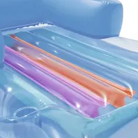 Floating Row With Handrail Summer Inflatable Water Hammock Cup Hole Backrest Environmentally Lightweight for Pool Party Supplies