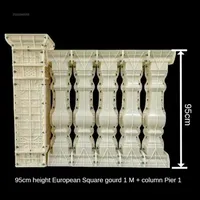 European Villa Roman Railing Mold Cement Cast-in-place Balcony Guardrail Fence Garden Decorations ABS Plastic Roman Column Molds
