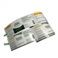 BOPP Label Sticker clear BOPP White Bopp Shiny Silver BOPP Customized logo