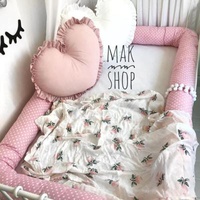 Customized Kids Baby Bedding Bed Bedding Cotton Design Room Decoration Dustproof Baby Bumper Guardrail