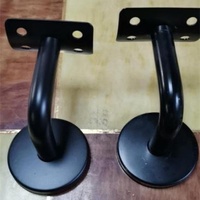 Staircase Powder Coated Matt Black 201 Stainless Steel Handrail Brackets