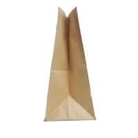 Factory Custom Oil-Proof Bread and Pastry Bags Gift Shopping Bags Recyclable Yellow Kraft Paper Bags
