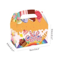 Recycled Mini Cake Box Pastry Takeout Box A Portable Custom Bread Packaging Cakebox Cajas De Torta Biodegradable Printing Cake Materials