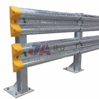 Two-Wave Steel Bridge Guardrail Low-Priced Collision Guard Rails for Highways Streets Durable Aluminium Crash Barrier Roadway