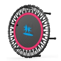Home Indoor Trampoline Sports Fitness Handrail Adult Suckless Trampoline Protective Net Children's Trampoline Bouncing Bed
