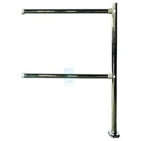 Supermarket Security Barrier Systems With Guardrail Post And Bar L1000 * H1080mm