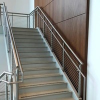 Staircase Accessories Tubular Railing Designs Stainless Steel Handrail for Stairs