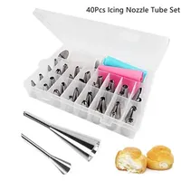 8-51Pcs Pastry Nozzles Cake Decorating Tools Bakeware Home Cake Shop Cream Nozzles Confectionery Decorations Set For Baking 240729
